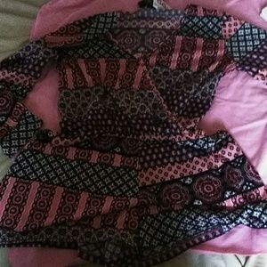 Pink black white rumper